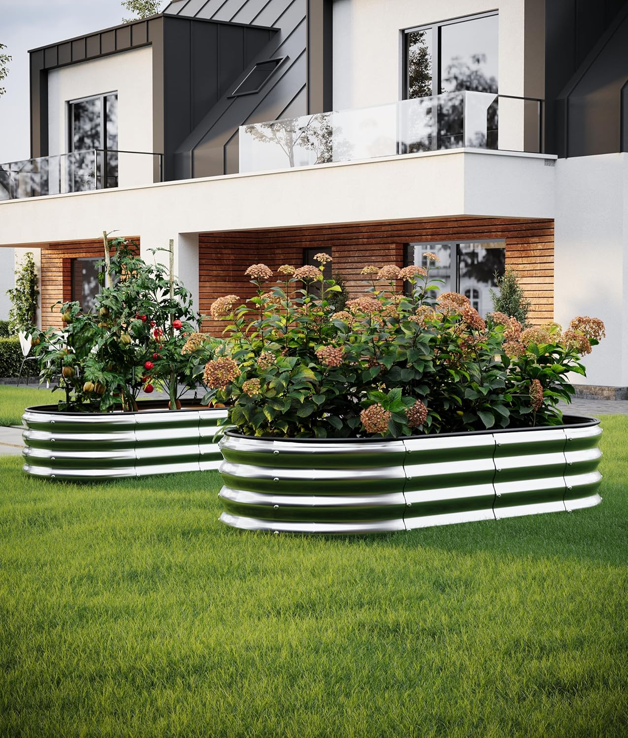 Raised Garden Bed, 4x2x1ft Raised Beds for Gardening Outdoor for Vegetables Flowers Ground Planter Box,Galvanized Raised Garden Beds - Image 5